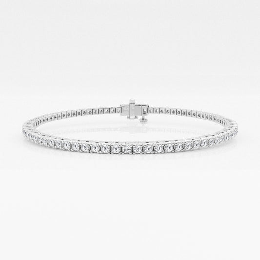 Box Cut Four Prong Tennis Bracelet